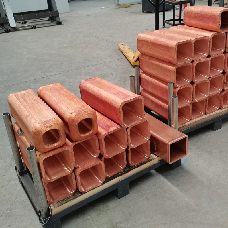 8mm Wall Copper Mould Tube Continuous Casting DHP Large Stiffness